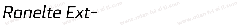 Ranelte Ext字体转换